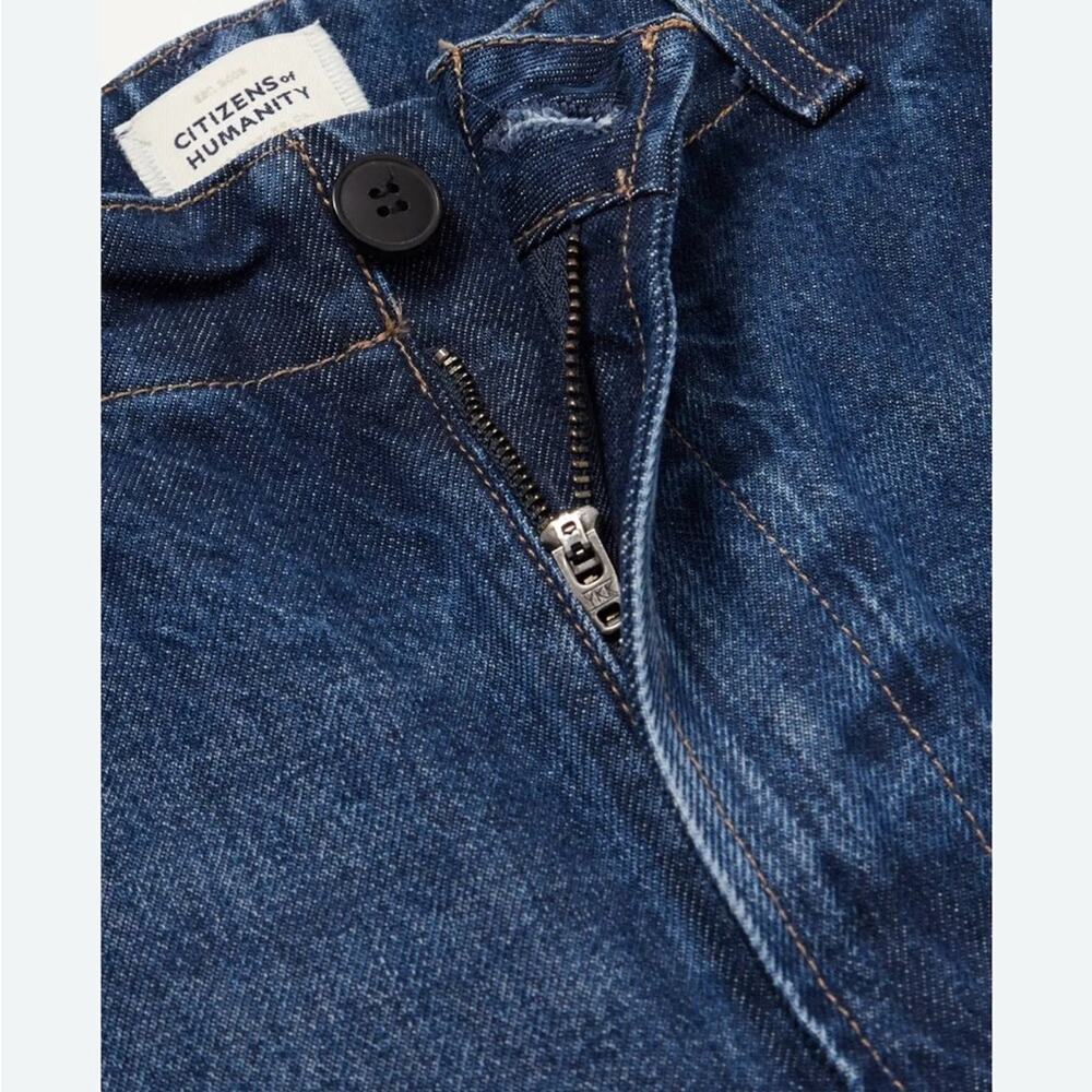 Citizens Of Humanity Dark Blue Wide-Leg Cargo Jeans - Picture 5 of 15